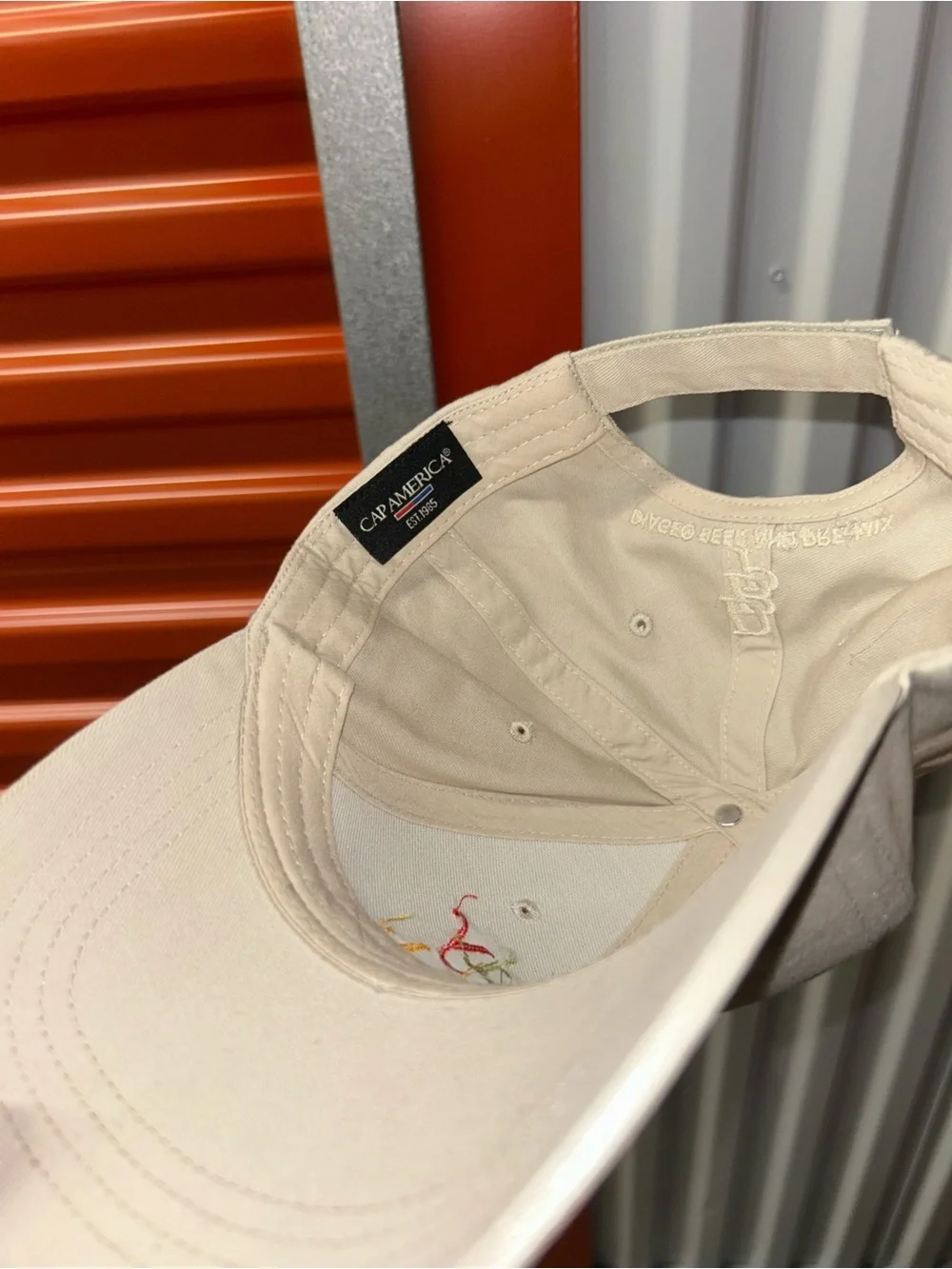 Ready to Drink Embroidered Beige Baseball Cap